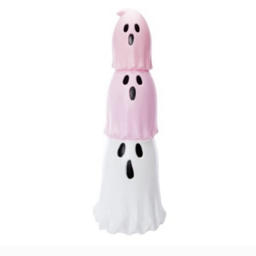Halloween Pink & White Stackable Stacking Ghosts Decor 👻
